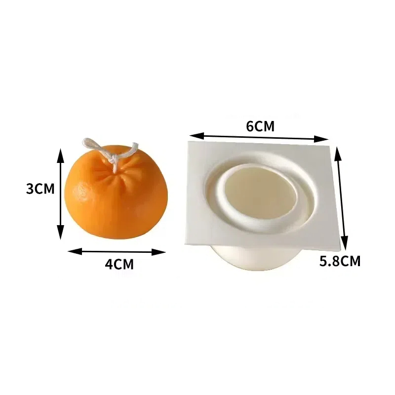 Bath Bomb Mold - Nuovo Stampo in Silicone 3D Arancione