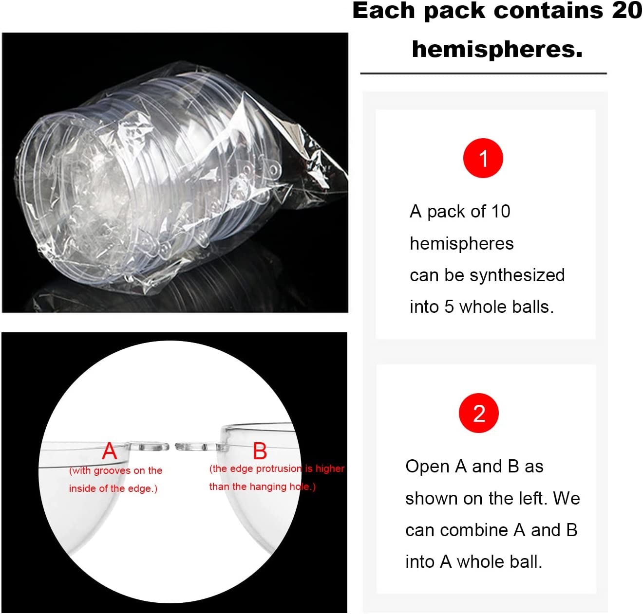 Palline di ornamenti in plasti - Bath Bomb Mold recensione e prezzo